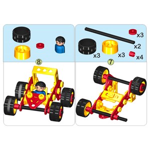 اسباب بازی ساختنی مکانیک کوچولو 55 قطعه مدل 1105 نادر تویز NADERTOYS