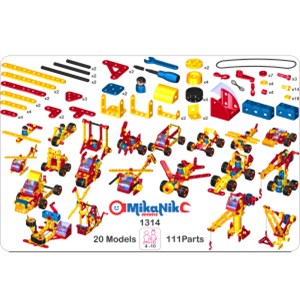 اسباب بازی ساختنی مکانیک کوچولو 111 قطعه مدل 1314 نادر تویز NADERTOYS_اسباب بازی