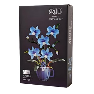 لگو گل ارکیده آبی مدل 3004