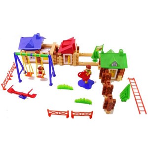 اسباب بازی ساختنی کلبه جنگلی 177 تکه تک توی TAKTOY_اسباب بازی