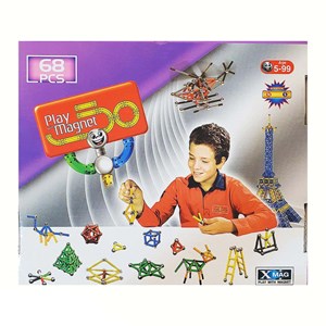 اسباب بازی مگنت مغناطیسی مدل 68 تکه PLAY MAGNET_اسباب بازی