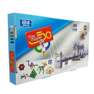 اسباب بازی مگنت مغناطیسی مدل 124 تکه PLAY MAGNET_اسباب بازی