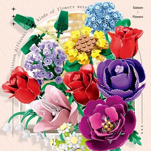 لگو دسته گل رنگی مدل  11304