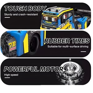 ماشین کنترلی کامیون آبی مدل 6521