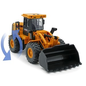 ماشین اسباب بازی تراکتور با بیل و تریلر باری