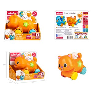 گربه چرخ دار موزیکال وین فان Winfun مدل 00734