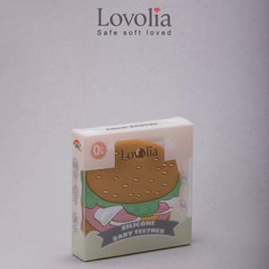 دندانگیر سیلیکونی نوزاد طرح همبرگر مدل 12516