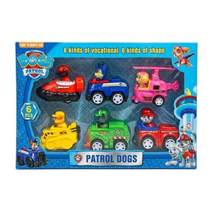 فیگور سگ های نگهبان با ماشین مدل DOGS PATROL6