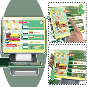 ست اسباب بازی موزیکال فروشگاه همبرگر همراه با دستگاه آبمیوه گیری 35 تکه مدل Mini Burger shop playhouse Toys A1463660Q-U