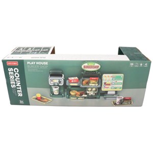 ست اسباب بازی موزیکال فروشگاه همبرگر همراه با دستگاه آبمیوه گیری 35 تکه مدل Mini Burger shop playhouse Toys A1463660Q-U