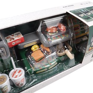 ست اسباب بازی موزیکال فروشگاه همبرگر همراه با دستگاه آبمیوه گیری 35 تکه مدل Mini Burger shop playhouse Toys A1463660Q-U