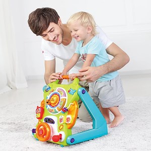 اسباب بازی موزیکال واکر کودک چند کاره هولی تویز مدل Hola Baby Walker and Activity Table 2107