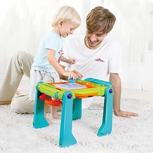 اسباب بازی موزیکال واکر کودک چند کاره هولی تویز مدل Hola Baby Walker and Activity Table 2107