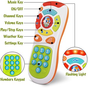 اسباب بازی موزیکال ریموت کنترل آموزشی هولی تویز مدل 3113 Hola Toys music toy remote control_اسباب بازی