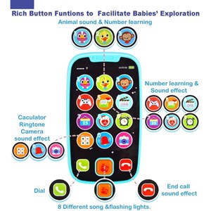 اسباب بازی موبایل لمسی و موزیکال هولی تویز مدل Hola Toys Baby Cell Phone 3127_اسباب بازی