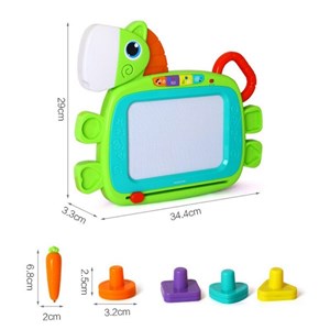 اسباب بازی تخته سفید مگنتی موزیکال و چراغدار هولی تویز مدل 3131 Hola Toys EastSun Magnetic Drawing Board