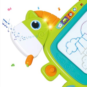 اسباب بازی تخته سفید مگنتی موزیکال و چراغدار هولی تویز مدل 3131 Hola Toys EastSun Magnetic Drawing Board