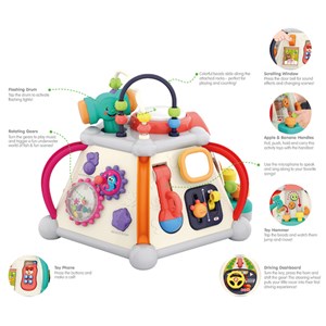 اسباب بازی هرم هوش موزیکال هولی تویز مدل Hola Toys Musical Activity Cube