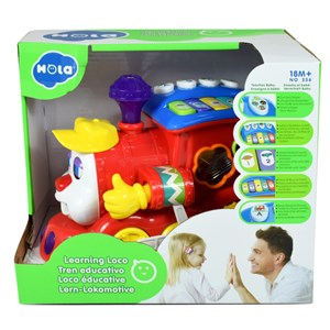 اسباب بازی موزیکال قطار میوه ای هولی تویز مدل 556 Hola Smart Q&A Musical Cartoon Train