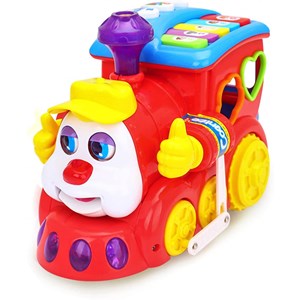 اسباب بازی موزیکال قطار میوه ای هولی تویز مدل 556 Hola Smart Q&A Musical Cartoon Train