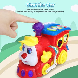 اسباب بازی موزیکال قطار میوه ای هولی تویز مدل 556 Hola Smart Q&A Musical Cartoon Train