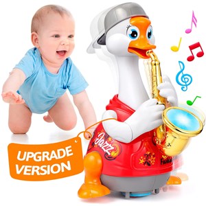 اسباب بازی غاز ساکسیفون زن موزیکال هولی تویز مدل 6111 Hola Toys Baby Toys Saxophone Goose
