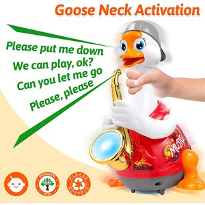 اسباب بازی غاز ساکسیفون زن موزیکال هولی تویز مدل 6111 Hola Toys Baby Toys Saxophone Goose
