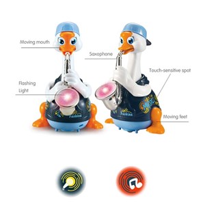 اسباب بازی غاز ساکسیفون زن موزیکال هولی تویز مدل 6111 Hola Toys Baby Toys Saxophone Goose