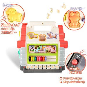 اسباب بازی موزیکال کلبه شادی هولی تویز مدل 739 Hola Toys House Activity Cube