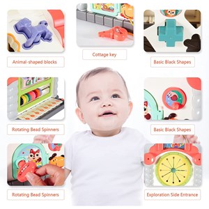 اسباب بازی موزیکال کلبه شادی هولی تویز مدل 739 Hola Toys House Activity Cube