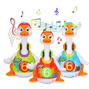 غاز موزیکال هولی تویز آبی مدل 828 Hola Toys Musical Dancing Goose_اسباب بازی
