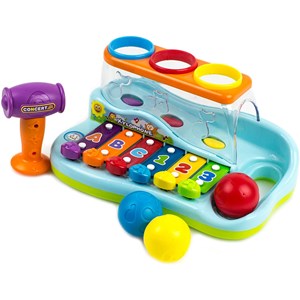 اسباب بازی موزیکال بلز و چکش هولي تويز مدل 856 Hola Toys Enlightening & Intellectual Xylophone