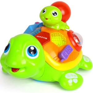 اسباب بازی موزیکال لاکپشت مادر و فرزند هولی تویز مدل 868 Hola Toys Parent-Child Tortoise Interactive Toy