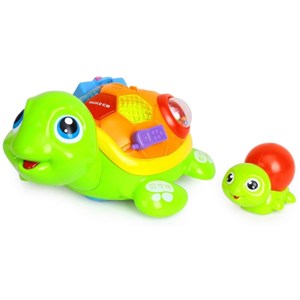 اسباب بازی موزیکال لاکپشت مادر و فرزند هولی تویز مدل 868 Hola Toys Parent-Child Tortoise Interactive Toy