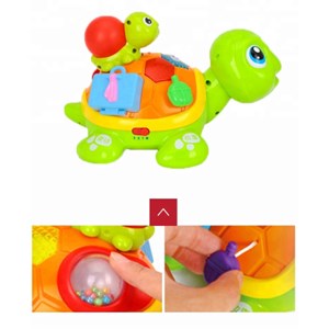 اسباب بازی موزیکال لاکپشت مادر و فرزند هولی تویز مدل 868 Hola Toys Parent-Child Tortoise Interactive Toy