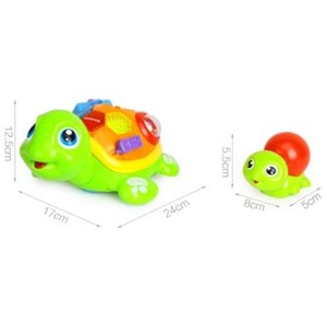اسباب بازی موزیکال لاکپشت مادر و فرزند هولی تویز مدل 868 Hola Toys Parent-Child Tortoise Interactive Toy