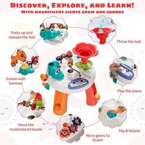 اسباب بازی موزیکال میز چند کاره هولی تویز مدل 8999 Hola Toys Activity Play Table