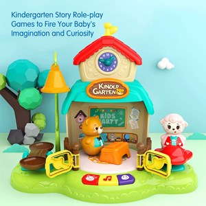 اسباب بازی موزیکال کلبه حیوانات و مهدکودک هولی تویز مدل 935 Hola Toys Kindergarten