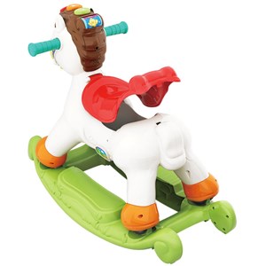 اسباب بازی موزیکال دو کاره اسب الاکلنگی هولی تویز مدل Hola Toys Rocking Horse Children's Music 987
