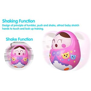 اسباب بازی جغجغه تعادلی هولی تویز طرح عروسک صورتی مدل 979 Hola Toys Shaking