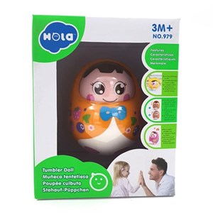 اسباب بازی جغجغه تعادلی هولی تویز طرح عروسک نارنجی مدل 979 Hola Toys Shaking