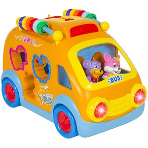 اسباب بازی موزیکال اتوبوس شادی هولی تویز مدل 988 Hola Toys Activity Shape Sorting Bus