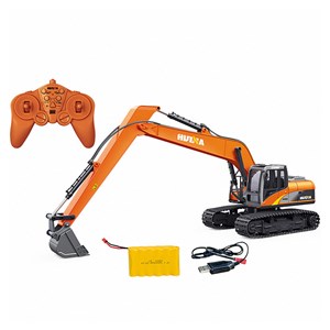 ماشین کنترلی شارژی بیل مکانیکی حرفه ای هوینا مدل HUINA 1551 15 Channels 1:14_اسباب بازی