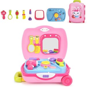 اسباب بازی موزیکال ست آرایشی چمدانی قابل حمل هولی تویز مدل 3109 Hola Toys Princess Suitcase