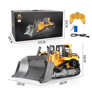  ماشین کنترلی شارژی بولدوزر حرفه ای هوینا مدل Huina Bulldozer 1569 1:16_اسباب بازی
