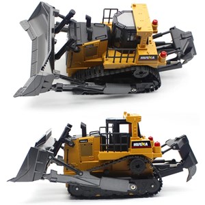 ماشین کنترلی شارژی بولدوزر حرفه ای هوینا مدل Huina Bulldozer 1569 1:16_اسباب بازی