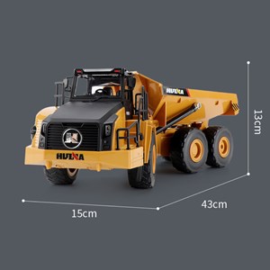  ماشین کنترلی شارژی کامیون کمپرسی حرفه ای هوینا مدل Huina Dump Truck 1568 1:24_اسباب بازی