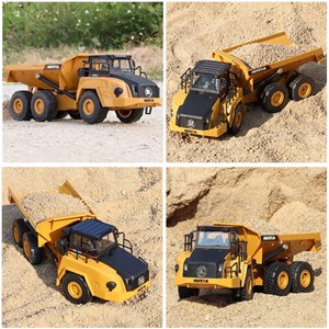  ماشین کنترلی شارژی کامیون کمپرسی حرفه ای هوینا مدل Huina Dump Truck 1568 1:24_اسباب بازی