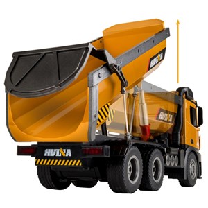  ماشین کنترلی شارژی کامیون راه سازی حرفه ای هوینا مدل Huina Dump Truck 1573 1:14_اسباب بازی