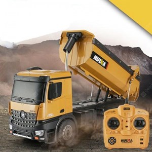  ماشین کنترلی شارژی کامیون راه سازی حرفه ای هوینا مدل Huina Dump Truck 1573 1:14_اسباب بازی
